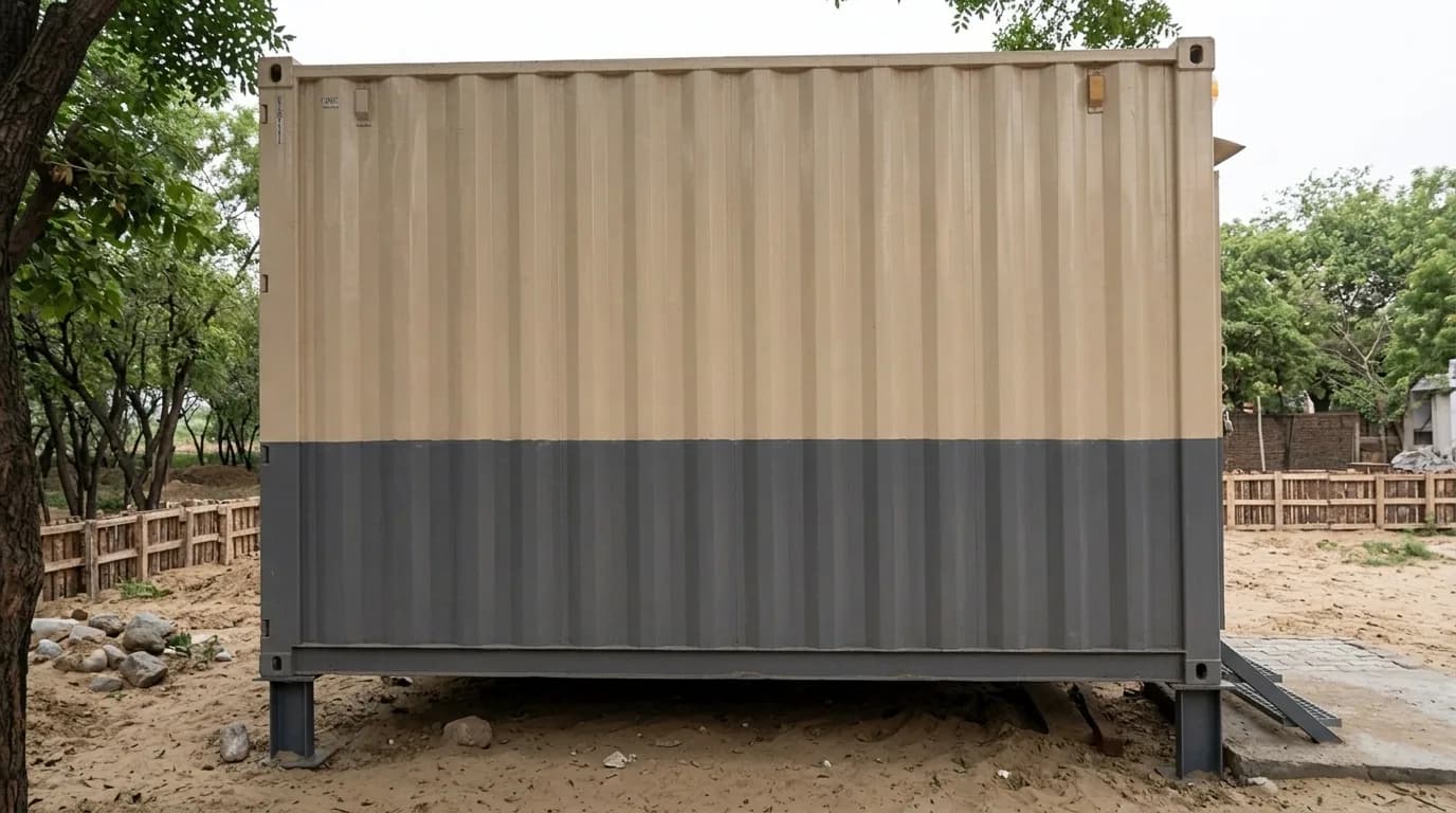 10 × 8 ft security cabin — side elevation, by Porta Cabin Systems