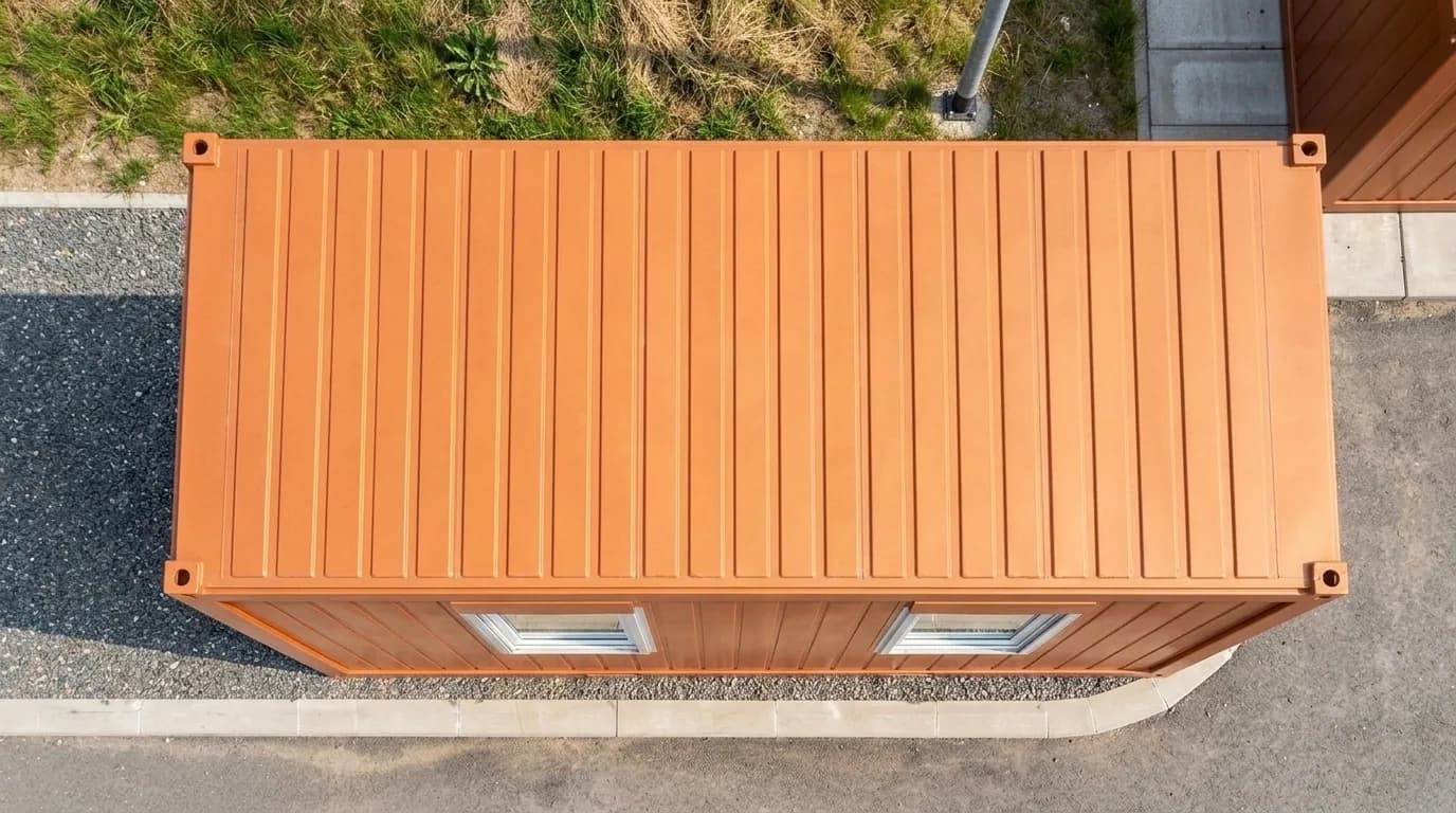 20 ft container office — top view of the unit, by Porta Cabin Systems