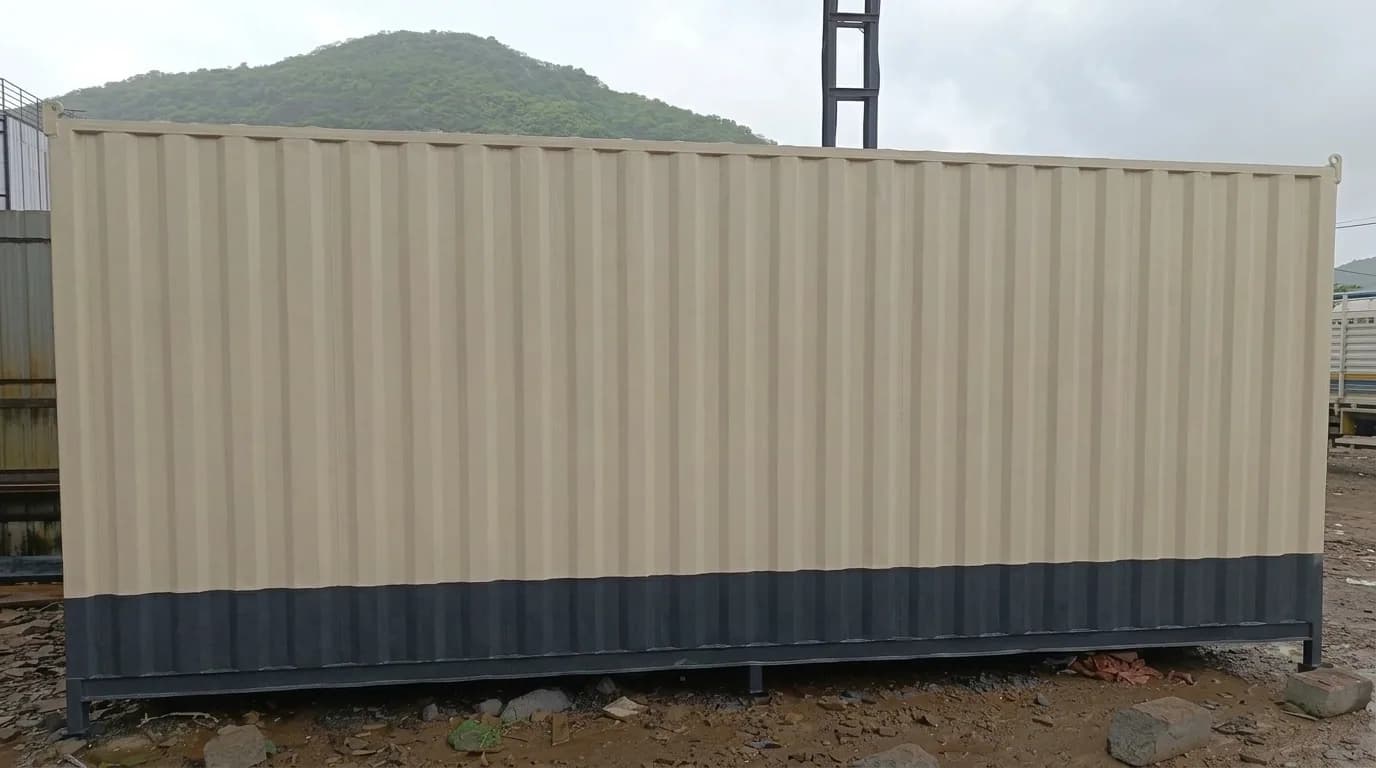 Portable labour accommodation cabin — side exterior view, by Porta Cabin Systems
