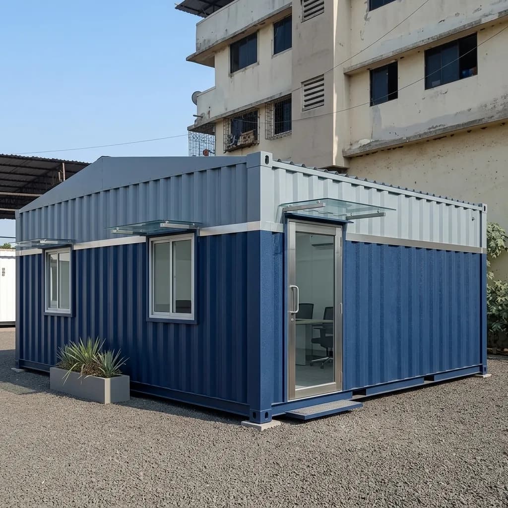 Container office conversion, a portable cabin project by Porta Cabin Systems