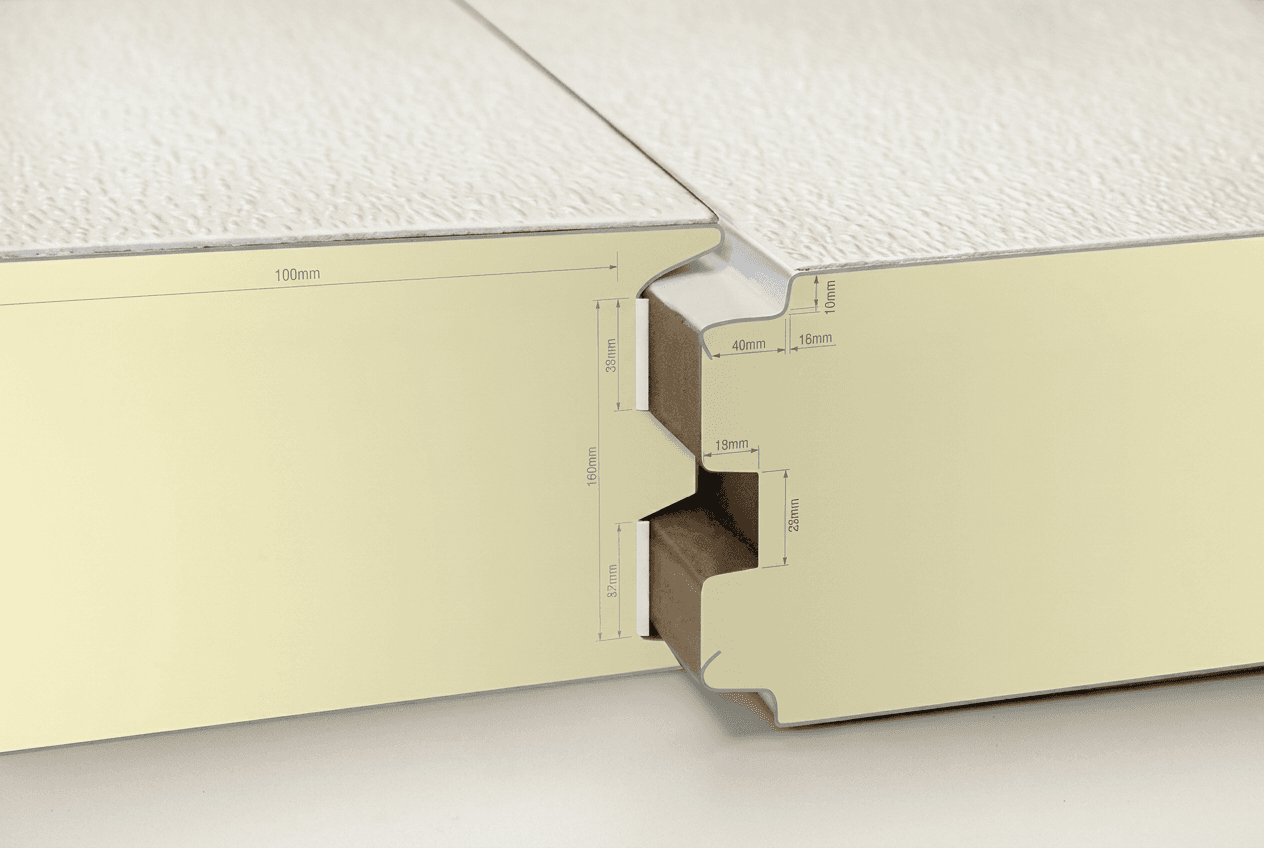 PUF panel cabin with tongue-and-groove joints by Porta Cabin Systems
