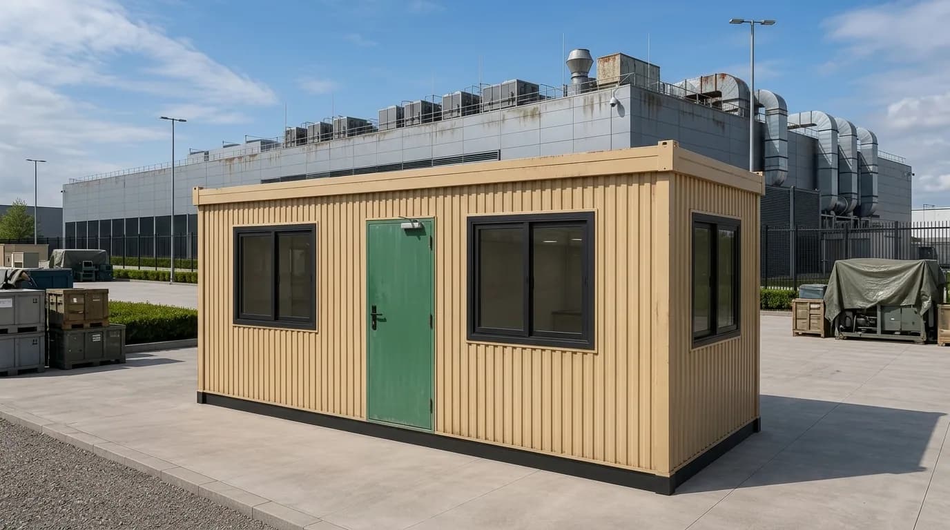 Finished portable cabin manufactured at Porta Cabin Systems factory