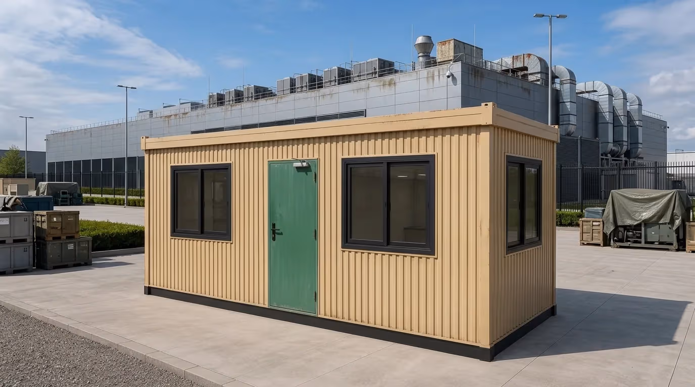 Finished portable cabin manufactured at Porta Cabin Systems factory
